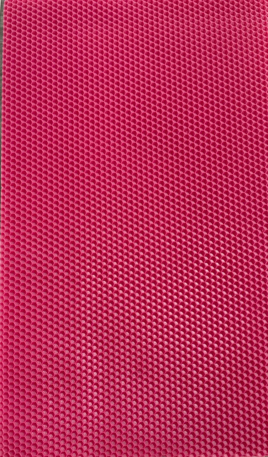 Flamingo colored wax sheets