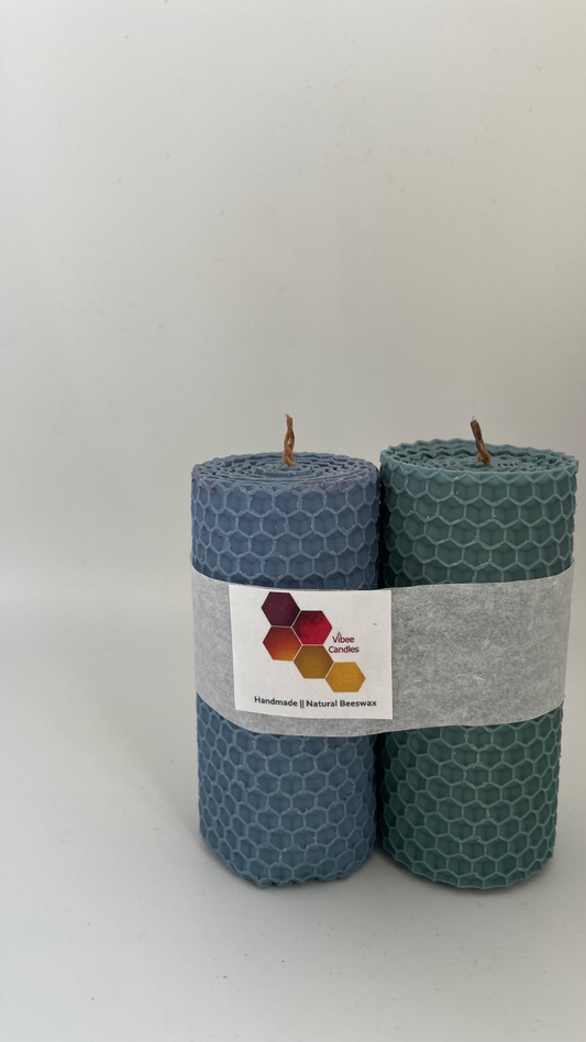 Pack velas color Denim y Eucalipto