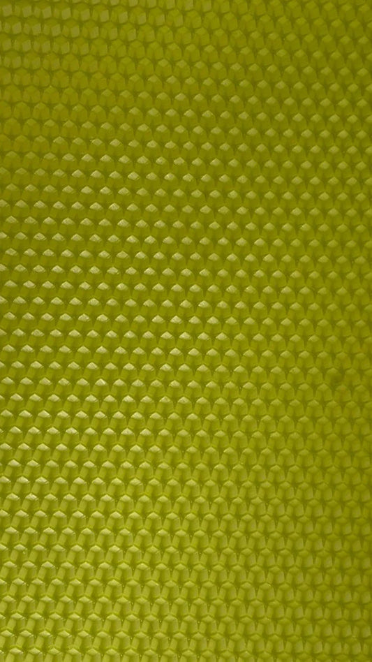 Olive-colored wax sheets