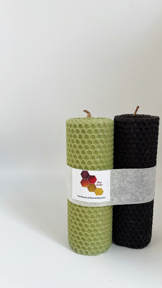 Pack velas de color Oliva y Negro