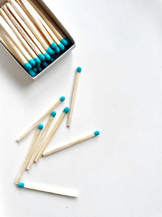 Turquoise-colored phosphorus matches