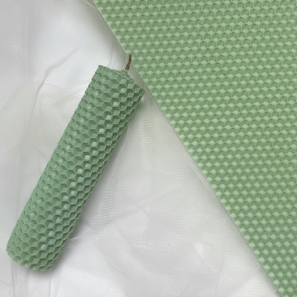 Láminas de Cera de color Pistacho