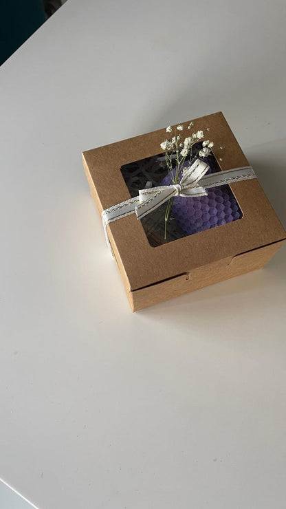 Christmas Pack – Beeswax Candle + Colored Matches