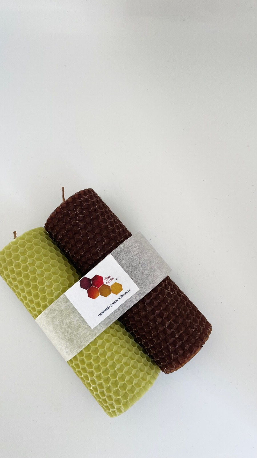 Pack de velas color Oliva y Chocolate